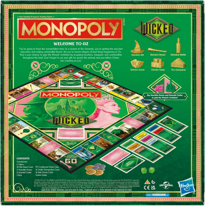 Monopoly Wicked movie Edition Board Game