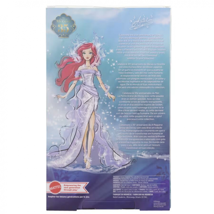 Mattel Disney Collector Ariel 35th anniversary Little Mermaid doll