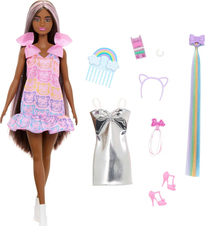 Barbie Hair Play Fun & Fancy brunette doll