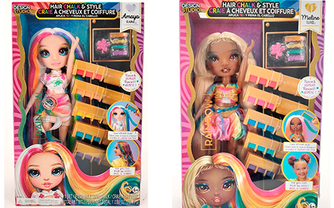 Rainbow High Hair Chalk and Style dolls