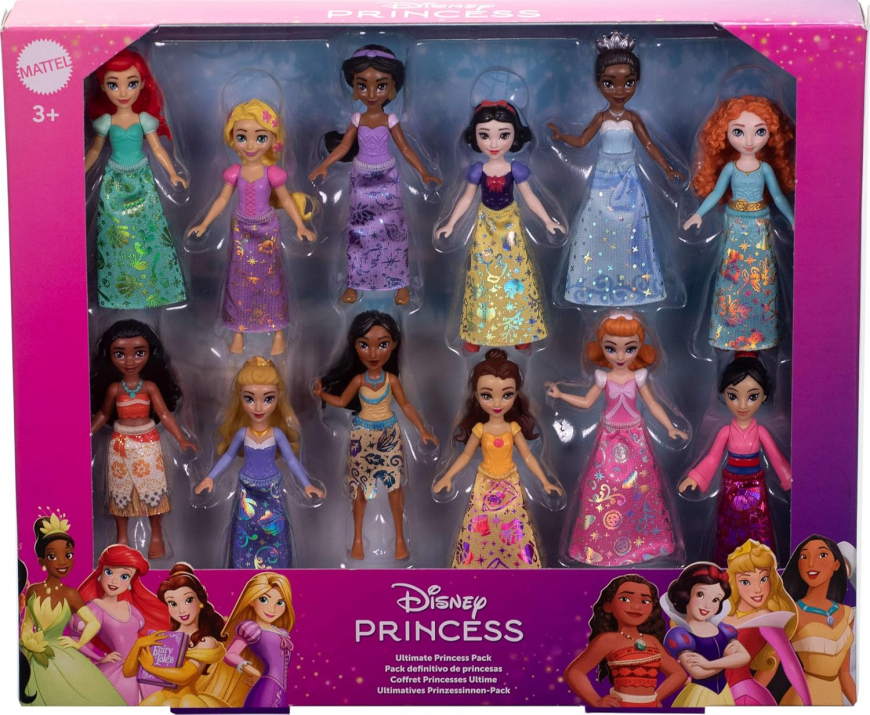 Mattel Disney Princess Ultimate Princess pack with 12 mini dolls