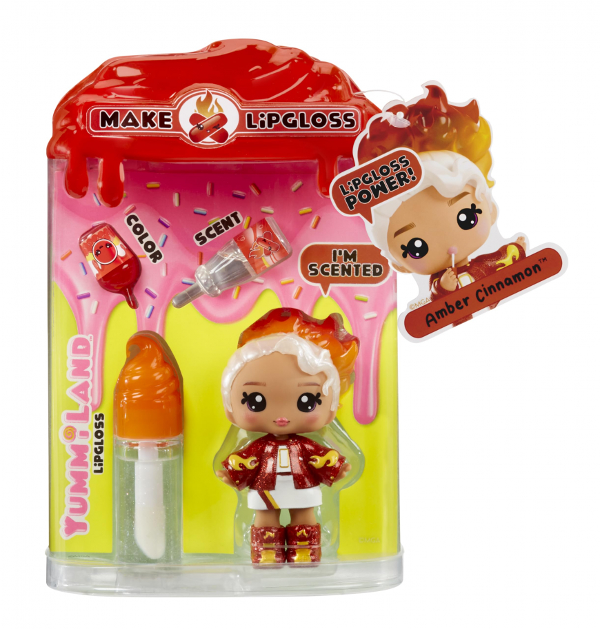 Yummiland Lip Gloss Doll - Cinnamon Spice (Amber Cinnamon)