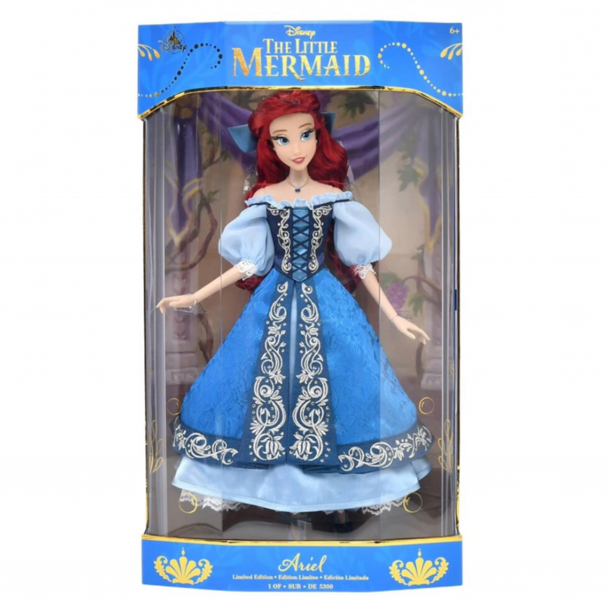 Disney Store Ariel Limited Edition 2024 simplified version of D23 doll in blue dress