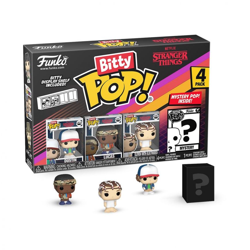 Funko Bitty Pop Dustin, Lucas, Eleven (with Electrodes)