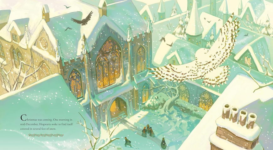 Christmas at Hogwarts illustrated book