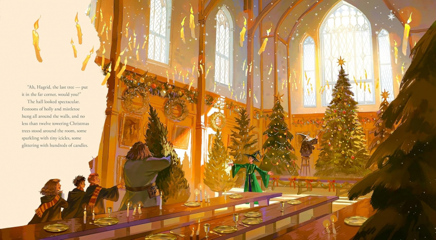 Christmas at Hogwarts illustrated book