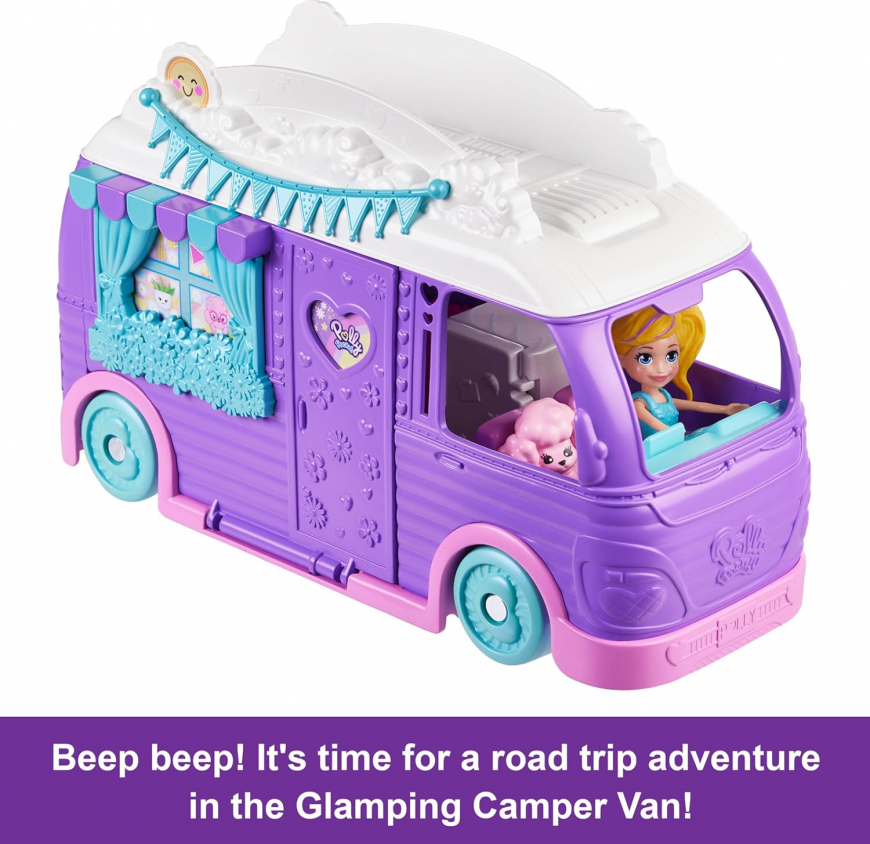 Polly Pocket Glamping Camper Van playset