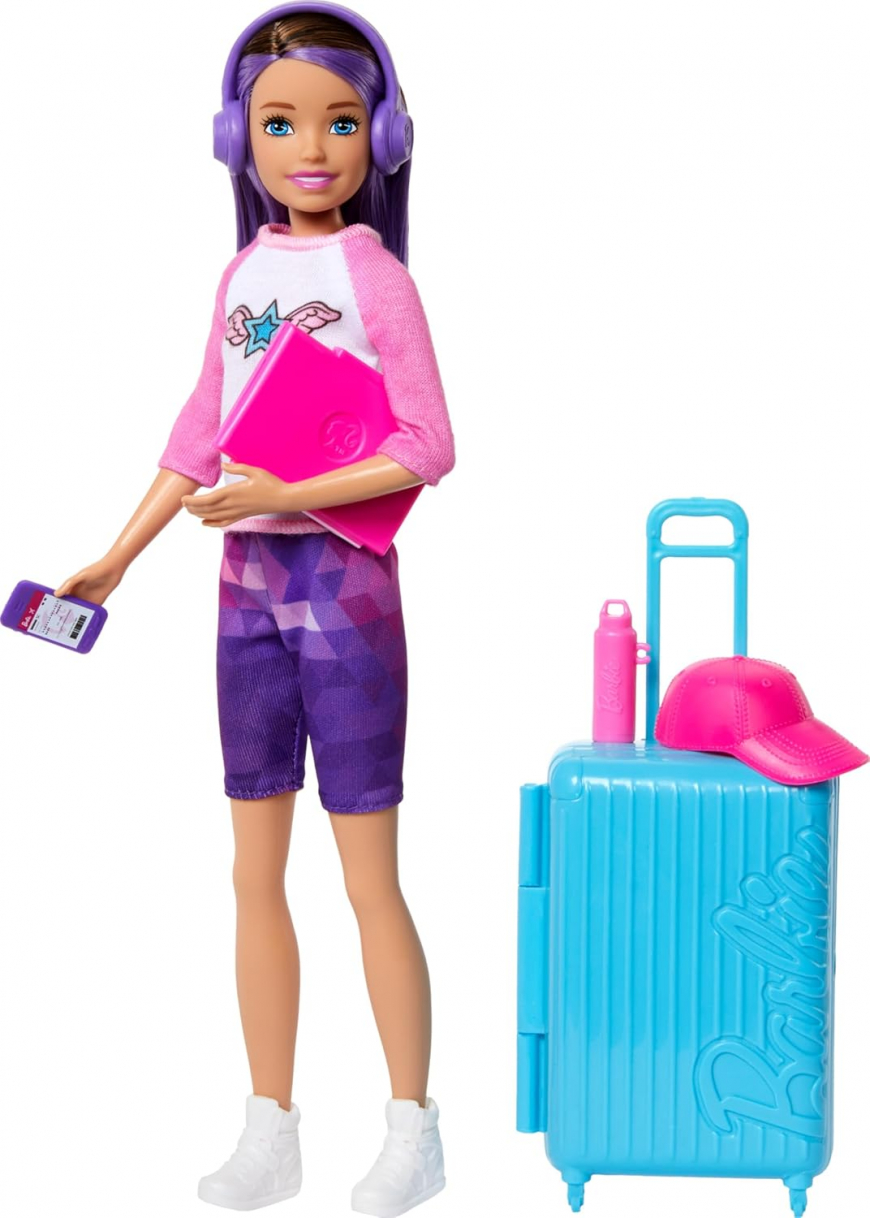 Barbie Skipper Doll Travel Set with Luggage