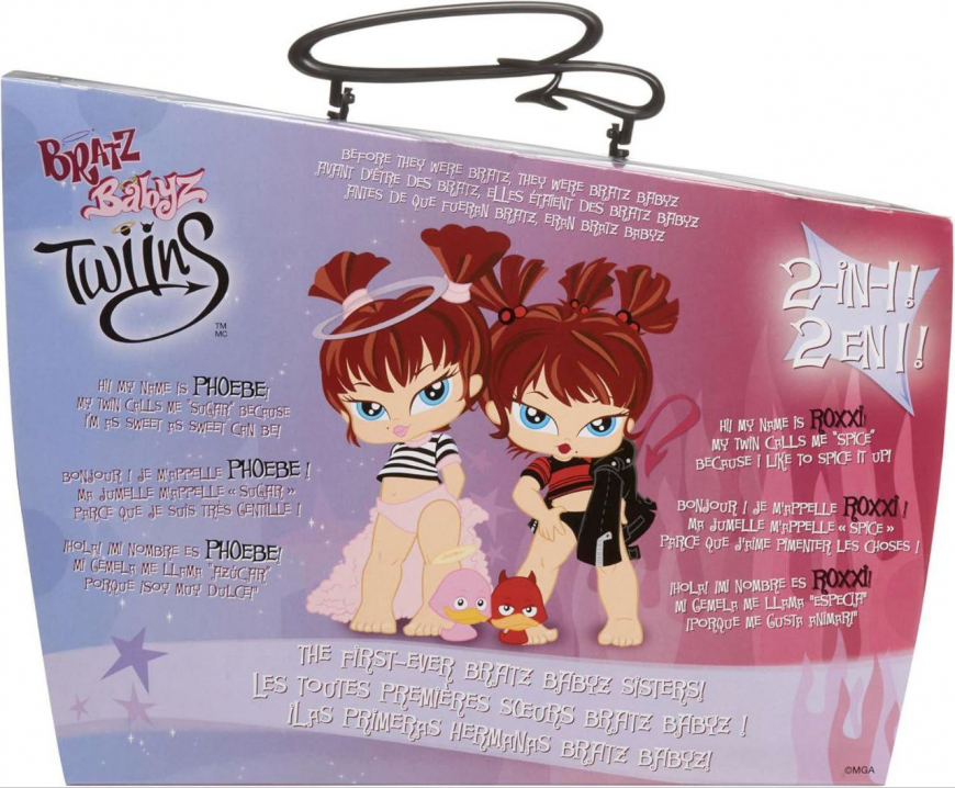 Bratz Babyz Twiins  2-pack dolls re-release of Roxxi and Phoebe