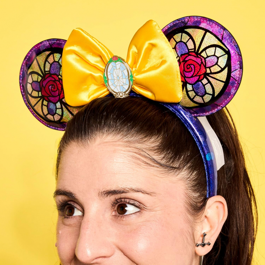 Loungefly Disney Princess Stained Glass Belle Ear Headband