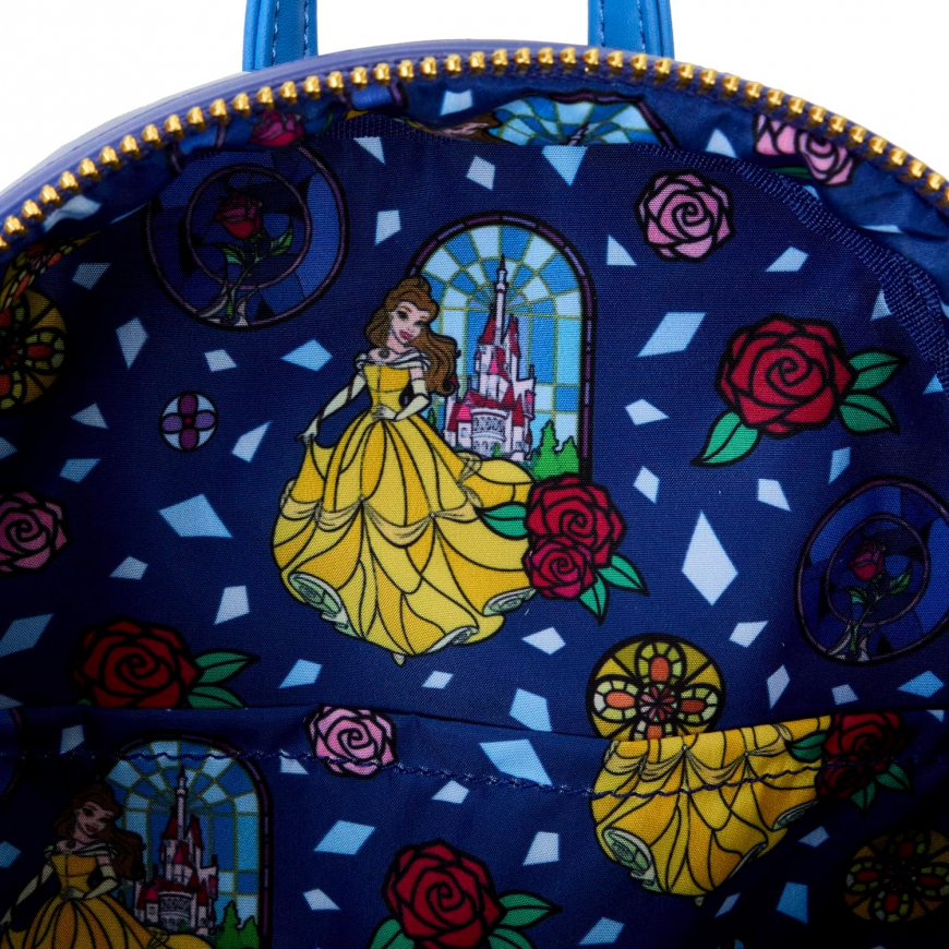 Loungefly Disney Princess Stained Glass Belle Mini-Backpack