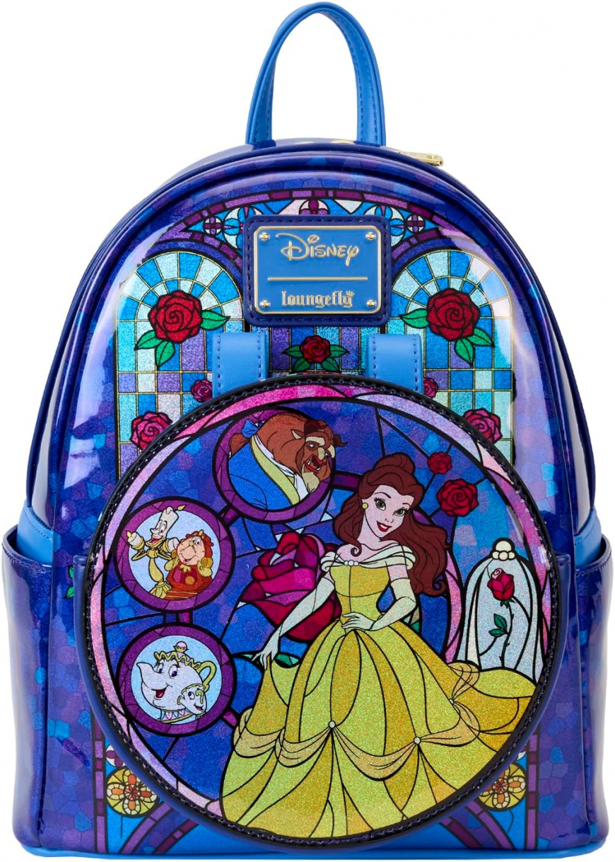 Loungefly Disney Princess Stained Glass Belle Mini-Backpack