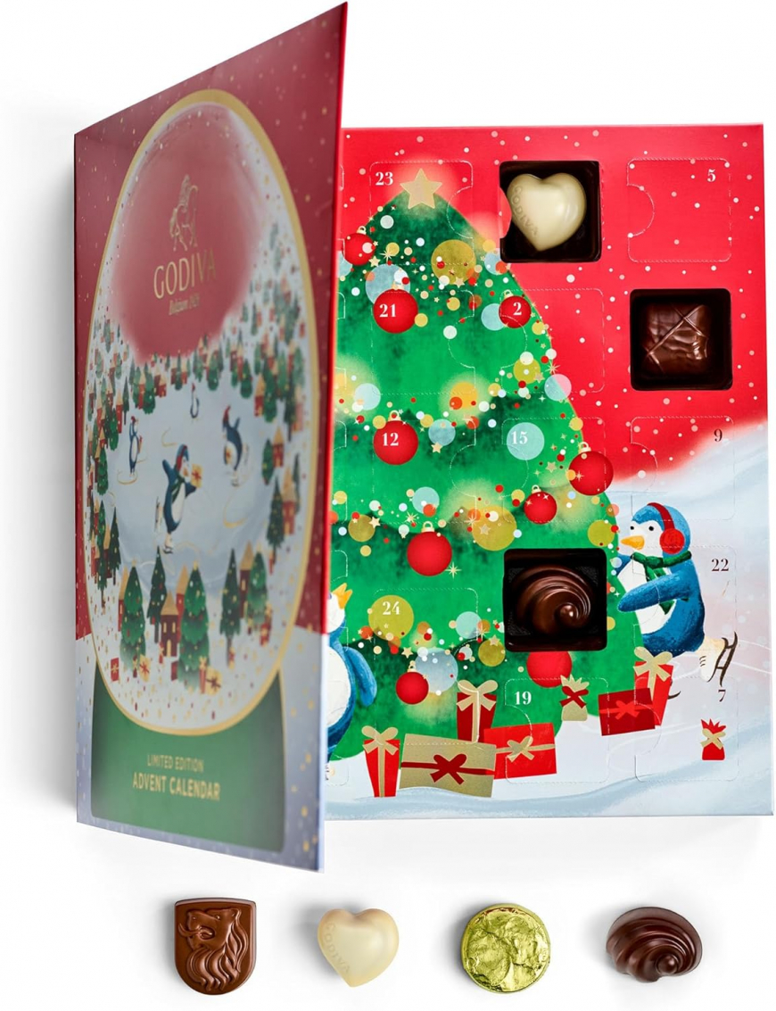 Godiva Chocolatier 2024 Deluxe Snowglobe Advent Calendar