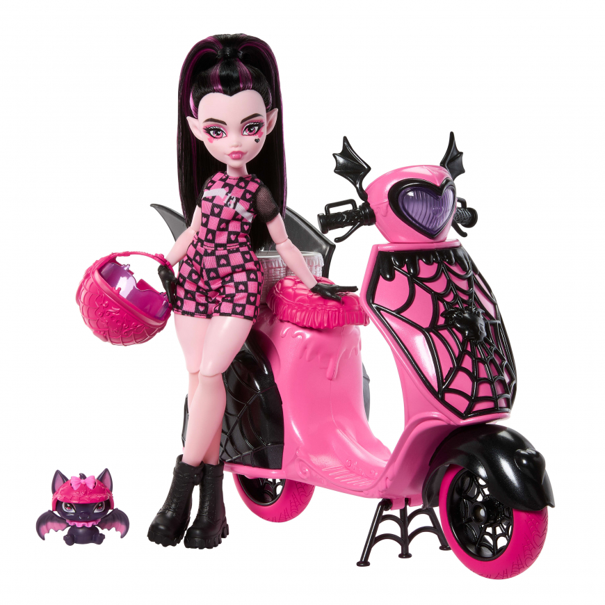 Monster High Draculaura Vamptastic Scooter doll