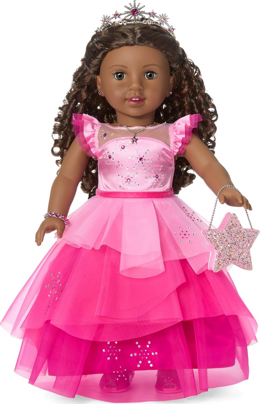 American Girl 2024 Pink Stardust Holiday Collector Doll brunette