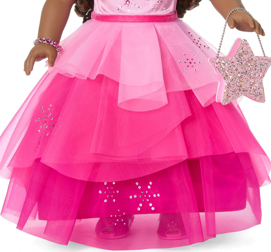 American Girl 2024 Pink Stardust Holiday Collector Doll brunette