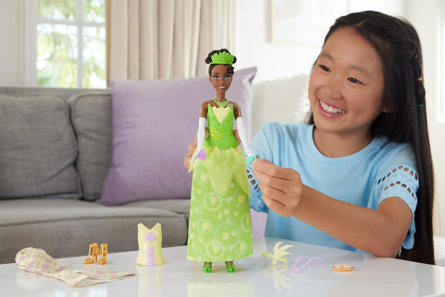 Mattel Disney Princess Tiana Fashion Doll with 2 Looks