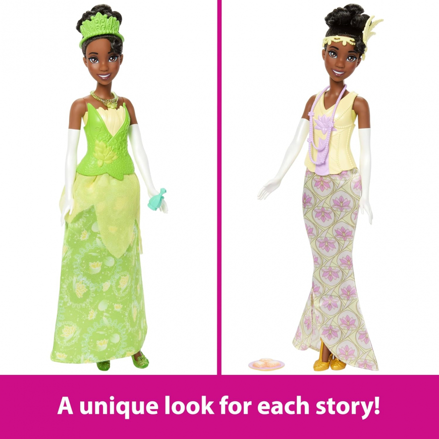 Mattel Disney Princess Tiana Fashion Doll with 2 Looks