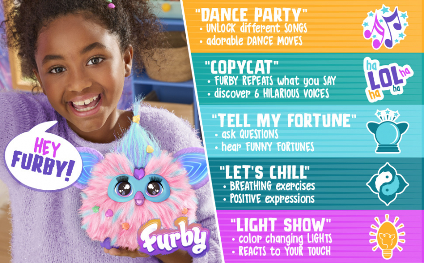 New Furby Cotton Candy Interactive Plush Toy