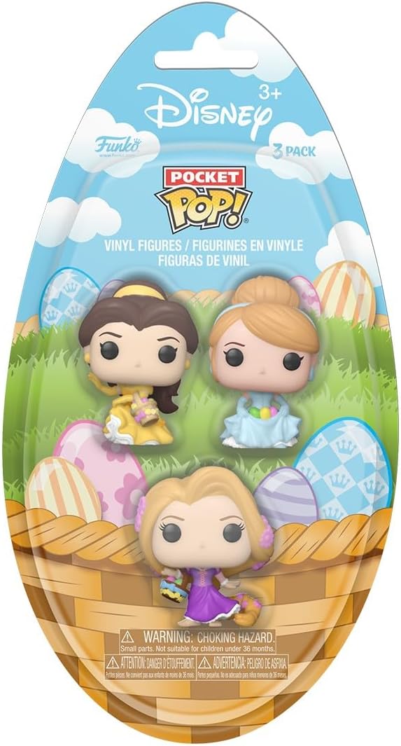 Funko Pocket Pop!: Easter 3-Pack - Belle, Cinderella, Rapunzel