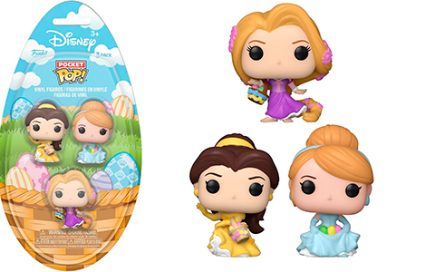 Funko Pocket Pop!: Easter 3-Pack - Belle, Cinderella, Rapunzel