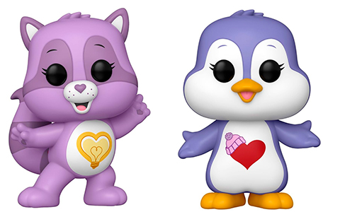 Funko Pop Animation: Care Bear Cousins Cozy Heart Penguin and Bright Heart Raccoon figures