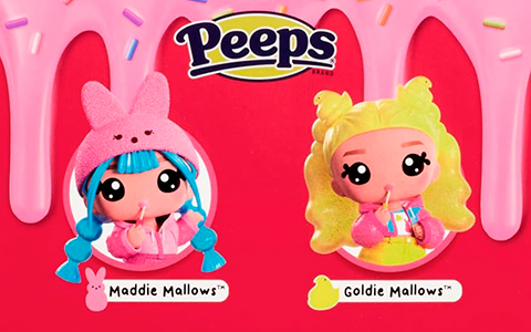 Yummiland Peeps dolls: Maddie Mallows and Goldie Mallows