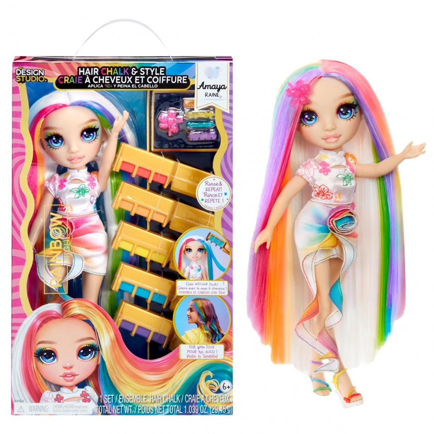 Rainbow High Hair Chalk and Style Amaya Raine doll