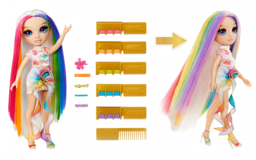 Rainbow High Hair Chalk and Style Amaya Raine doll
