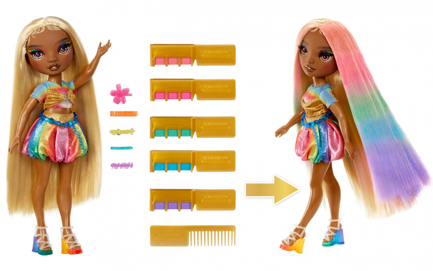 Rainbow High Hair Chalk and Style Meline Luxe doll
