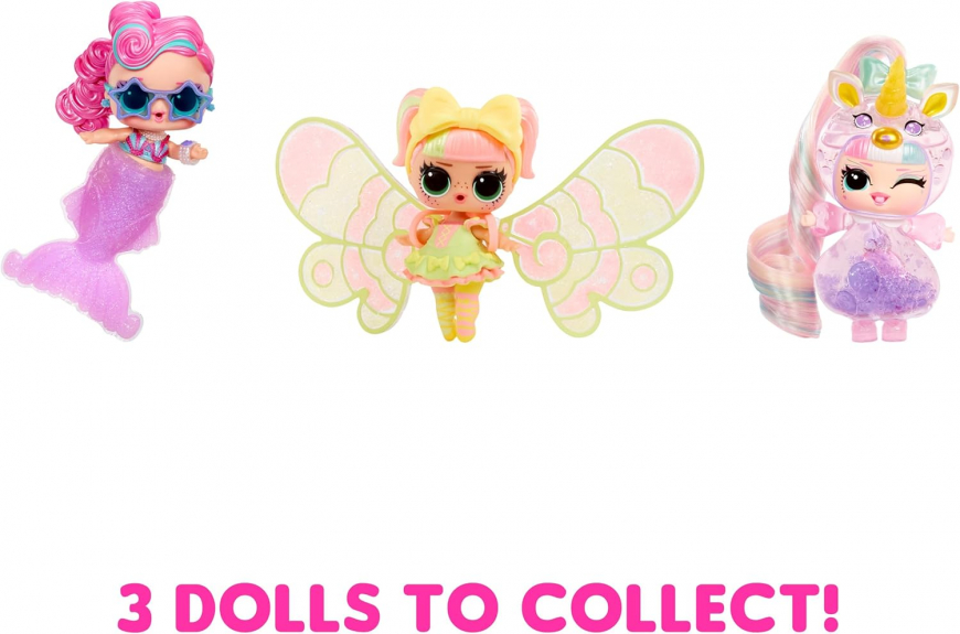 LOL Surprise Tots Just Add Water 3-Pack LOL Surprise Mermaids, LOL Surprise Fairies and LOL Surprise Unicorns