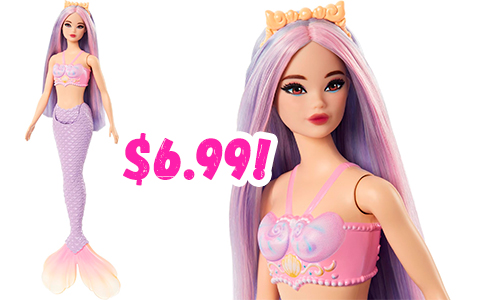 New Barbie Dreamtopia Mermaid dolls 2023, including ones with Odile face mold