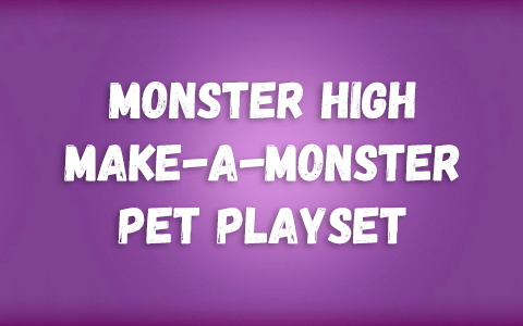 Monster High Make-A-Monster Pet Playset with Frankie Stein Doll