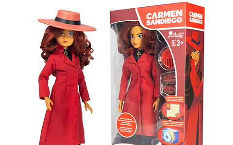 Carmen Sandiego doll from the Loyal Subjects