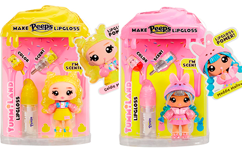 Yummiland Peeps dolls: Maddie Mallows and Goldie Mallows