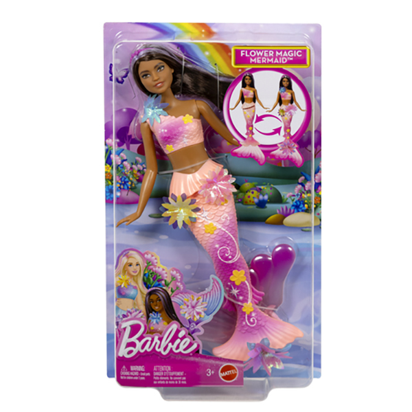 Barbie Flower Magic Mermaid Brunette doll JDM73