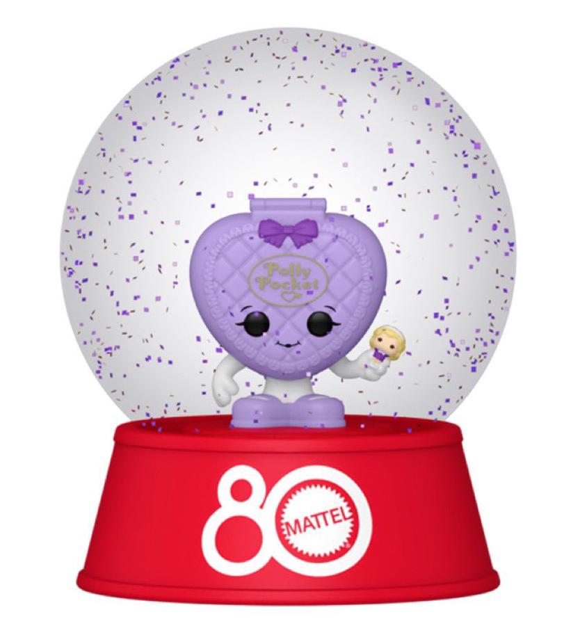 Mattel 80th anniversary Retro Toys Snow Globes Pops Polly Pocket