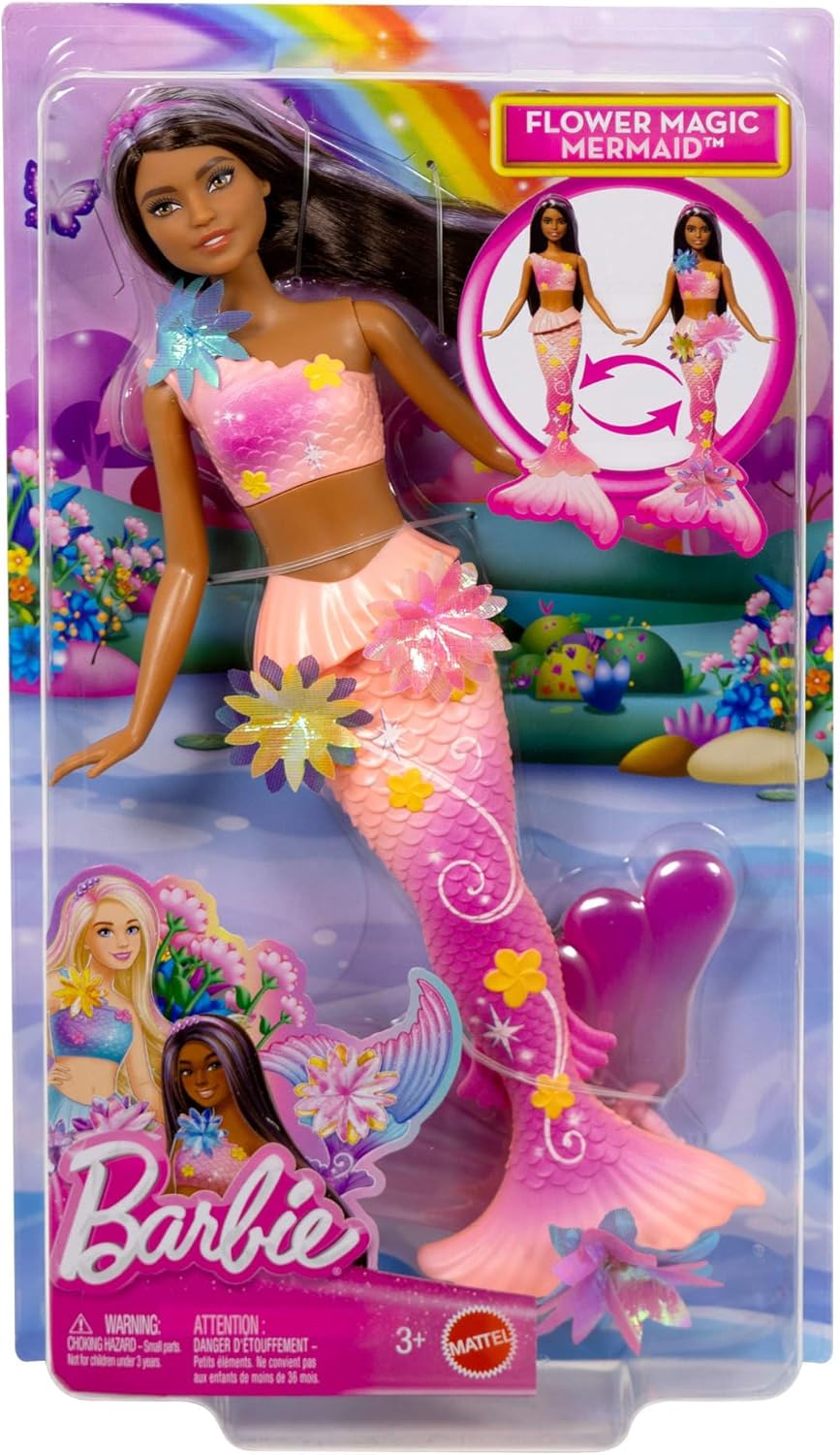 Barbie Flower Magic Mermaid Brunette doll JDM73