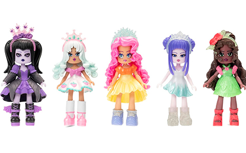 Royale High series 2 figures Dark, Ice, Water, Light, Water and Nature fairies