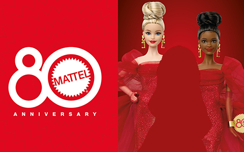 Barbie Signature Mattel 80th Anniversary Ruby Red Dolls