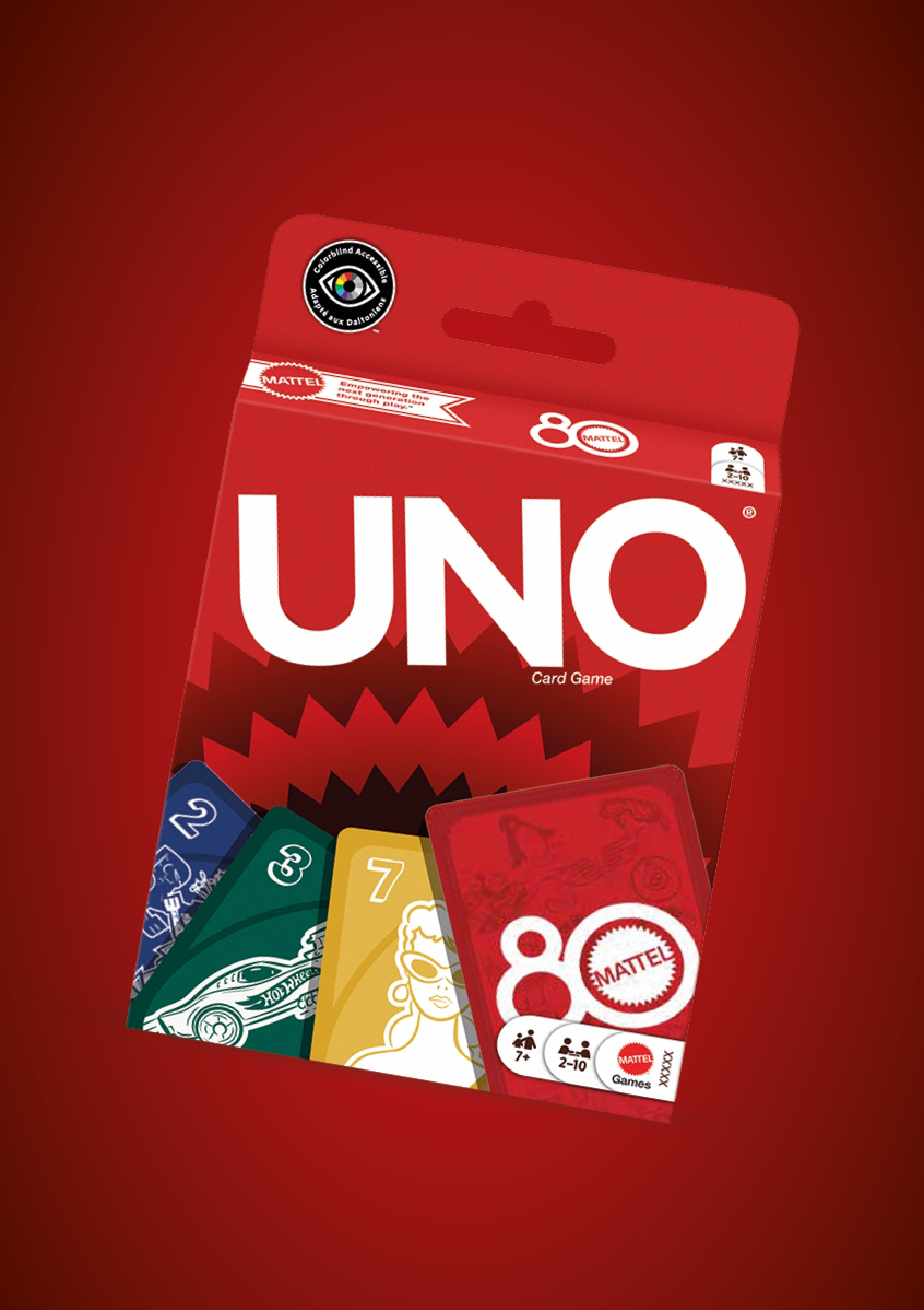 UNO Mattel 80th Ruby Red Edition