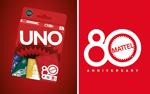 UNO Mattel 80th Ruby Red Edition