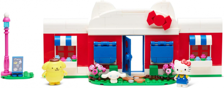 Hello Kitty’s Dream Cafe Building Set with Hello Kitty, Cinnamoroll, and Pompompurin Minifigures