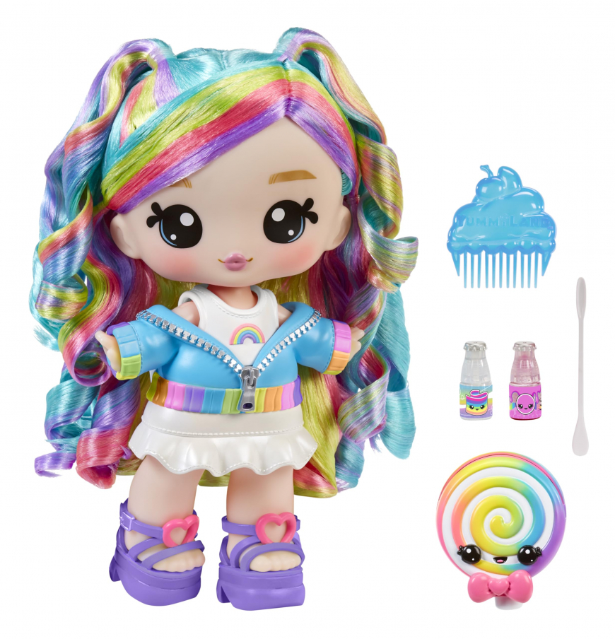 Yummiland Large Doll Skyler Rainbow Belt