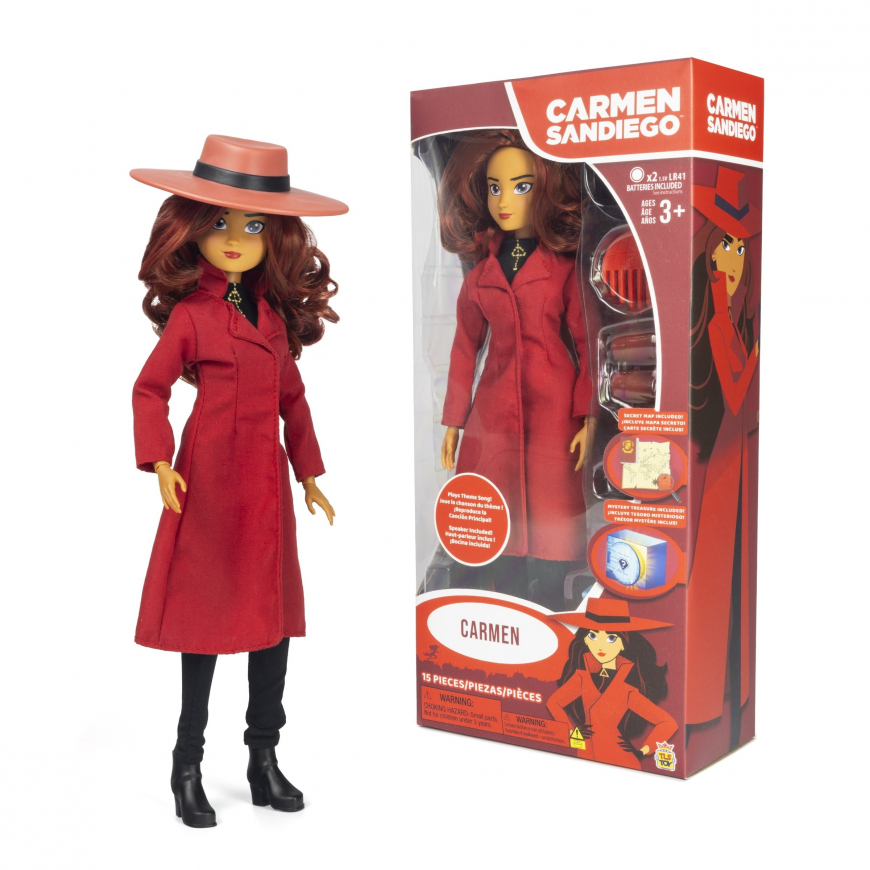 Carmen Sandiego doll from the Loyal Subjects