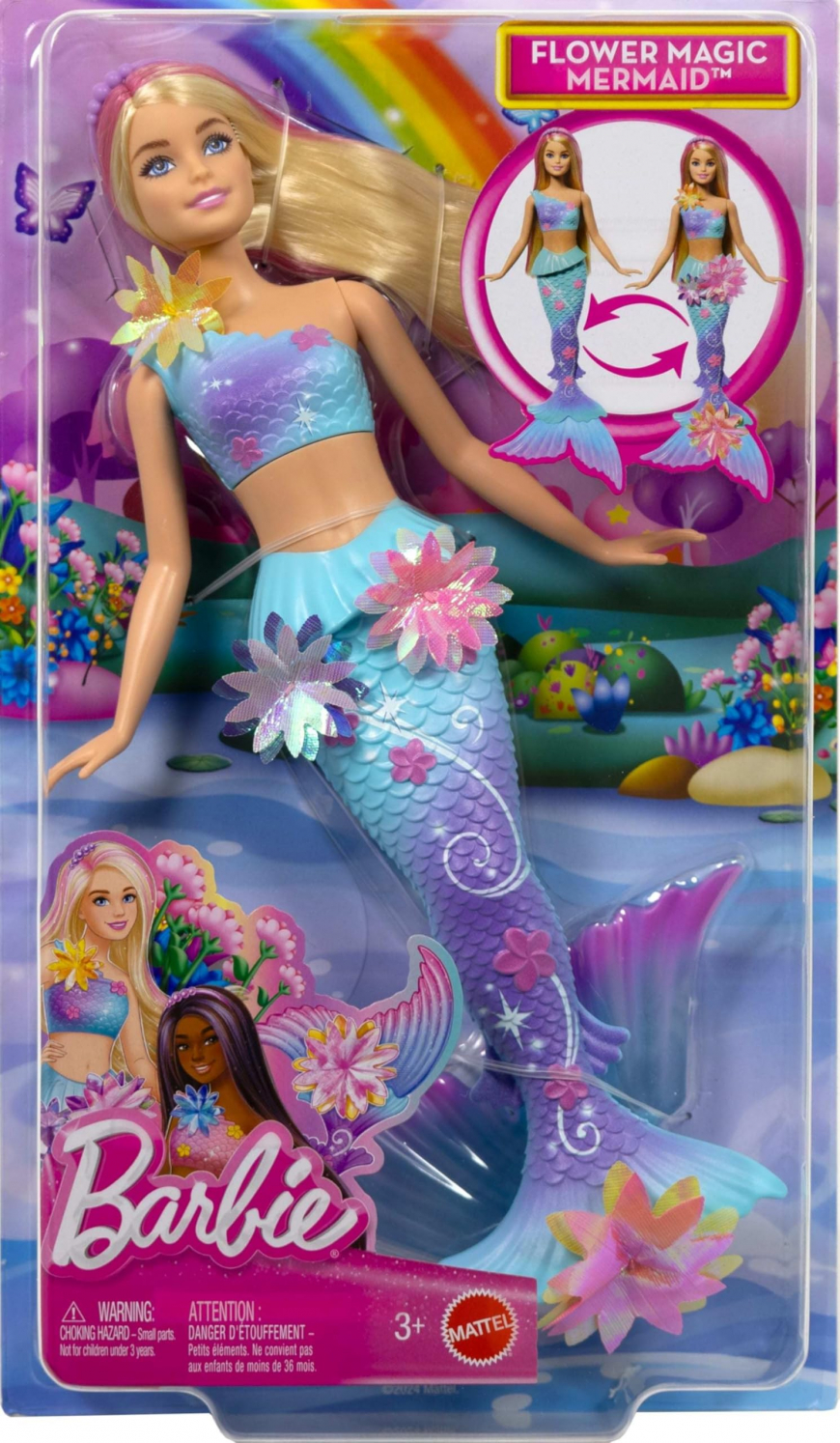 Barbie Flower Magic Mermaid Blonde doll JDM72