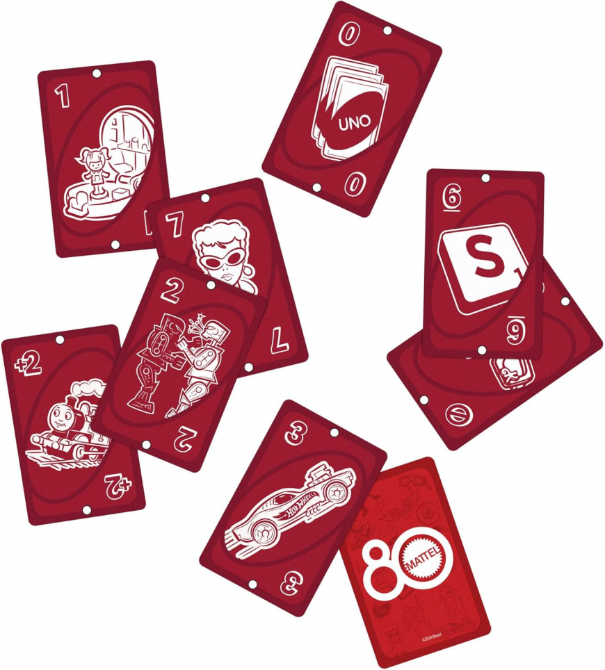 UNO Mattel 80th Ruby Red Edition