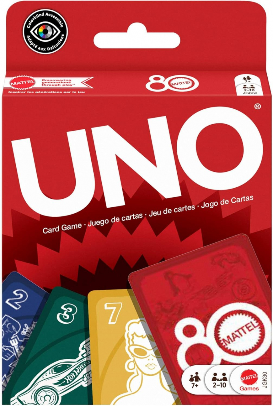 UNO Mattel 80th Ruby Red Edition