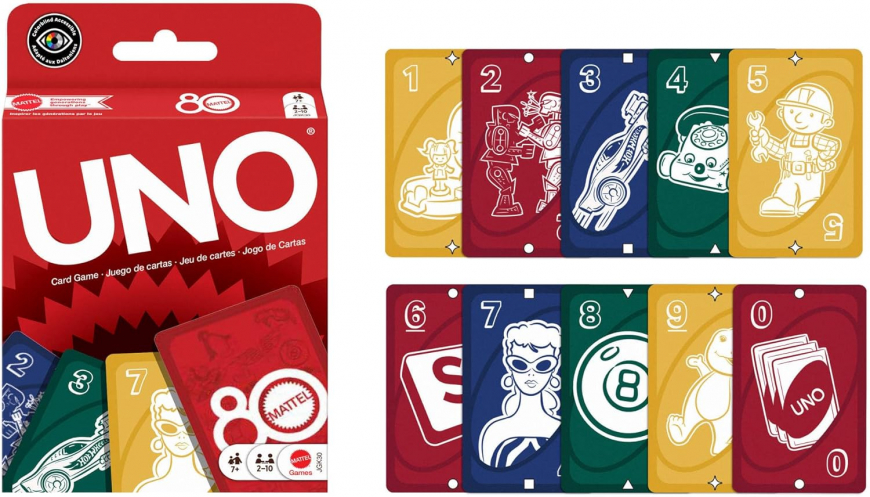 UNO Mattel 80th Ruby Red Edition