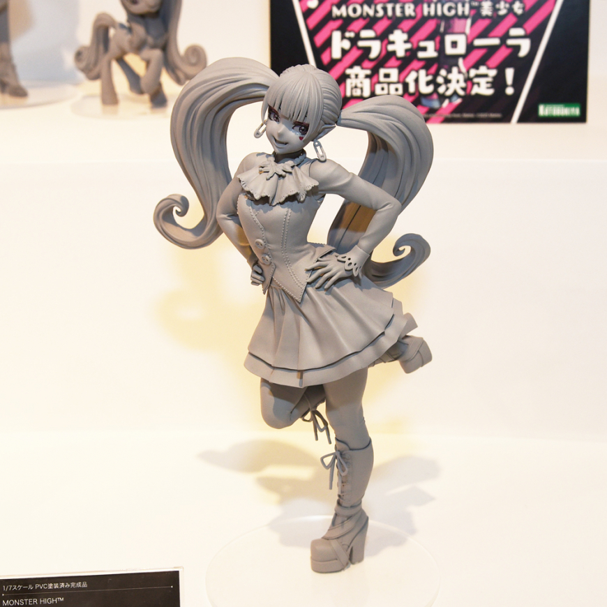 Kotobukiya revealed uncolored sculpt of Draculaura's Bishoujo figure